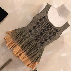 Anthropologie Suva Peplum Top